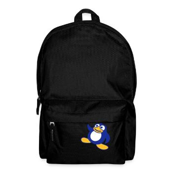 Pinguin Breakdance Glücklich Tanzen Party DJ Musik - Rucksack - Schwarz - Vorne