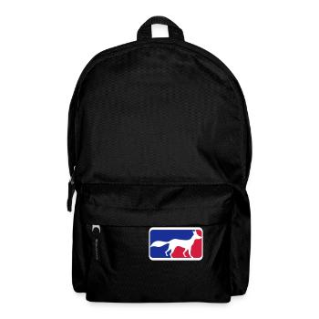 Fuchs Sport Logo Rot Blau Symbol Silhouette Umriss - Rucksack - Schwarz - Vorne