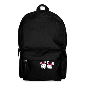 2 Mice Girlfriends Couple Two Women Girls Team - Backpack - black - Front