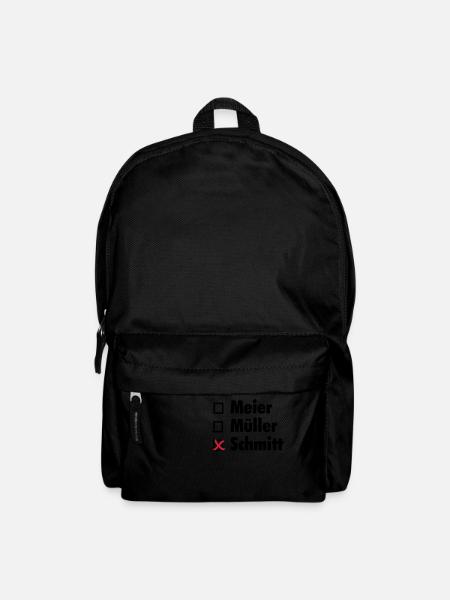 Ankreuzshirt - Rucksack - Schwarz