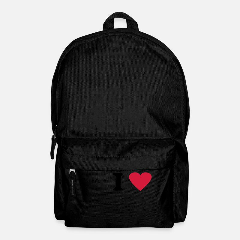 I Love - Sac à dos - noir