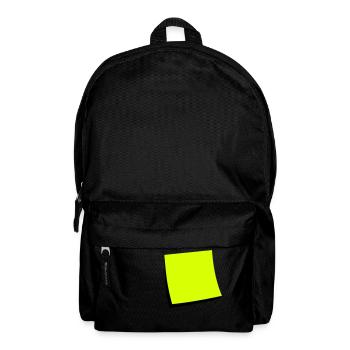 sticky note - add text - Sac à dos - noir - Devant