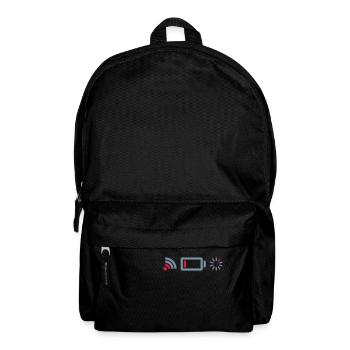 No Connection Battery Logos - Backpack - black - Front