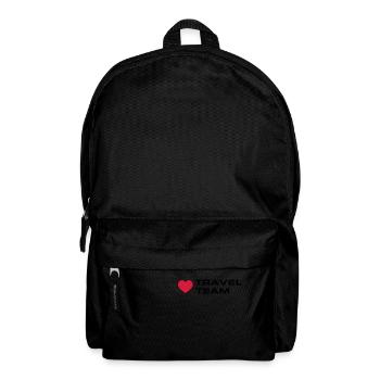Cœur de l’équipe de voyage - Sac à dos - noir - Devant