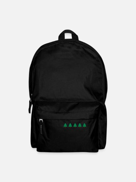 Weihnachtsbäume Pixel - Rucksack - Schwarz