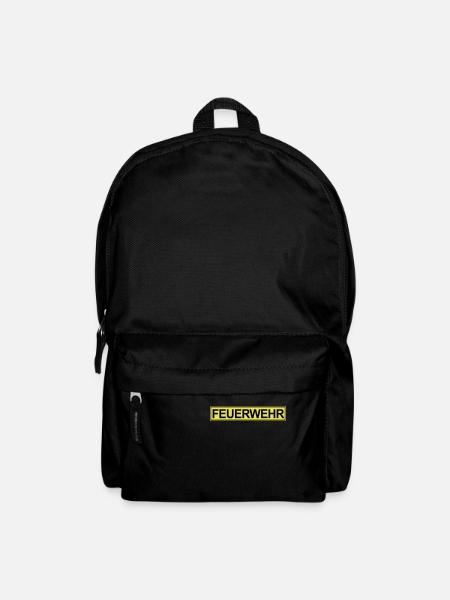 Feuerwehr Neon klein - Rucksack - Schwarz