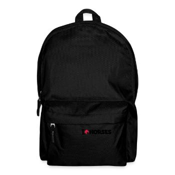 J’aime les chevaux - Sac à dos - noir - Devant