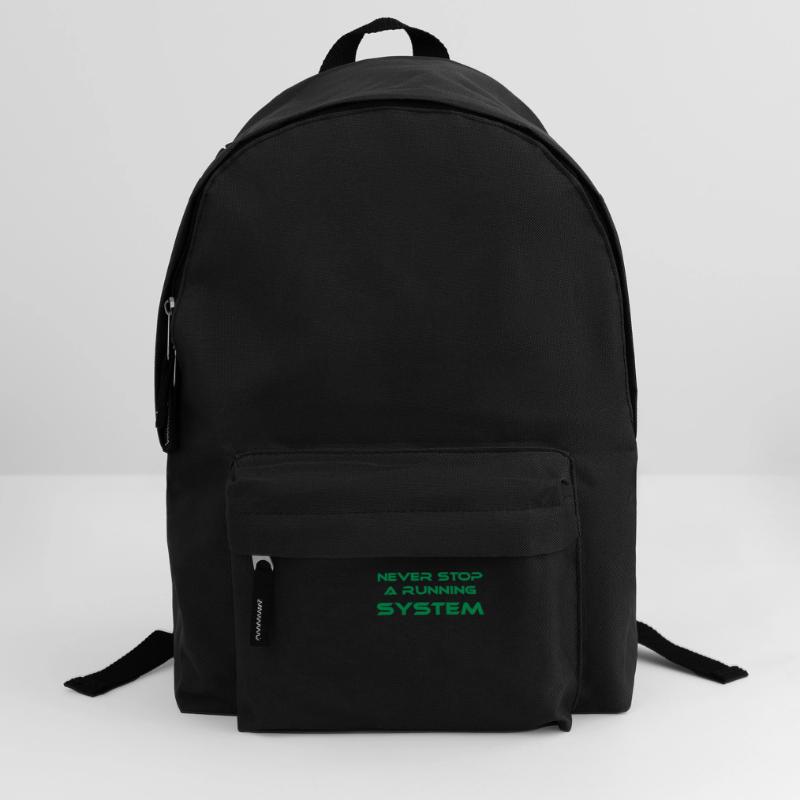 never stop a running system Rucksack