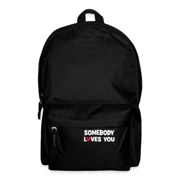 Jemand liebt Dich - Rucksack - Schwarz - Vorne