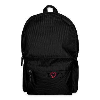 I Love Fjordis - Rucksack - Schwarz - Vorne