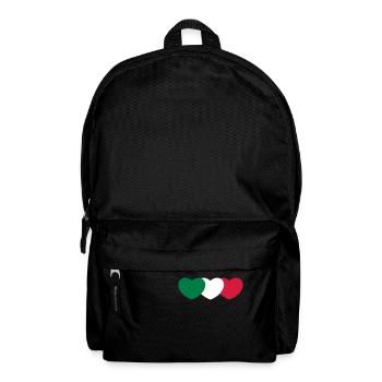 Italie coeur - Sac à dos - noir - Devant