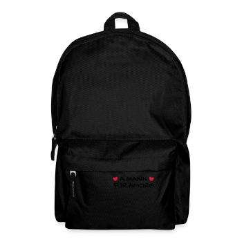 A Mann für Amore - Rucksack - Schwarz - Vorne