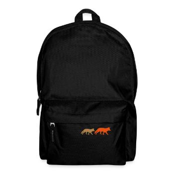 füchse 2 - Rucksack - Schwarz - Vorne