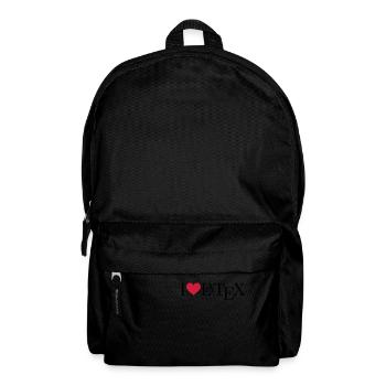 I love LaTeX - Backpack - black - Front