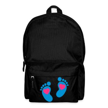 Bébé pieds - Sac à dos - noir - Devant