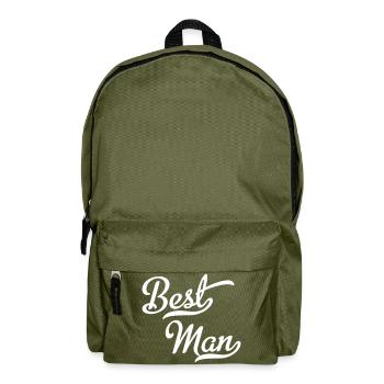 Best man - Backpack - olive green - Front