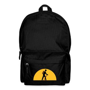 ★ Design colors changeable ★ Hikers, heavenly bodies - Backpack - black - Front