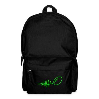 Seismograph Herzschlag American Football - Rucksack - Schwarz - Vorne