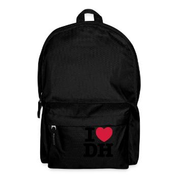 I Love DH Downhill Mountain Biking - Sac à dos - noir - Devant