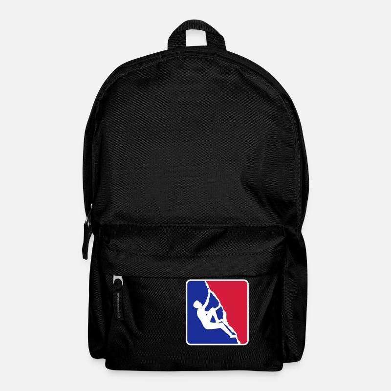 quadrat rot blau logo freeclimber gipfelstuermer k - Rucksack - Schwarz