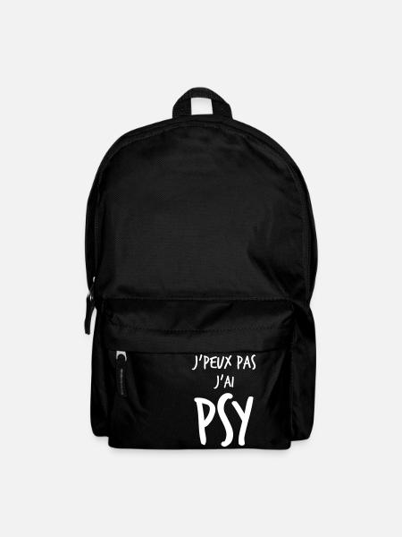 j'peux pas j'ai psy - Sac à dos - noir