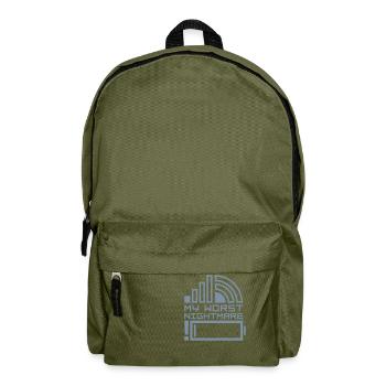 Logos my worst nightmare - Backpack - olive green - Front