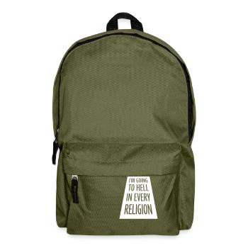 in going to hell - Backpack - olive green - Front