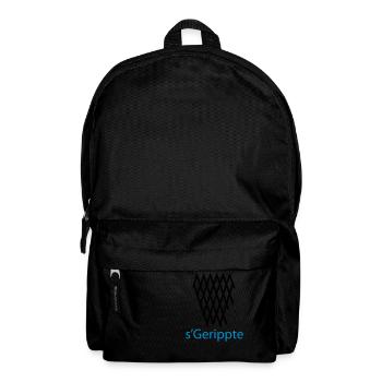 s'Gerippte Frankfurt Design #Geripptes #069 - Rucksack - Schwarz - Vorne