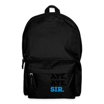 Aye Aye Sir - Backpack - black - Front