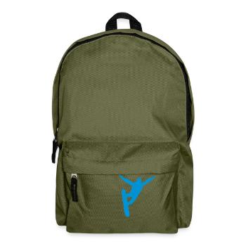 skysurf skydiving silhouette ombre - Sac à dos - vert olive - Devant