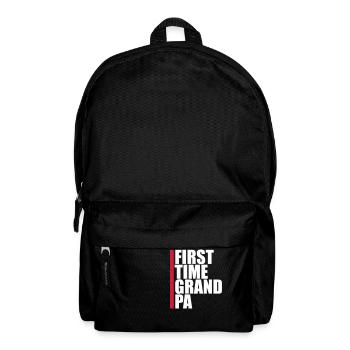 Première fois grand-père Meilleur grand-père Grand-père Amour Grand-père - Sac à dos - noir - Devant
