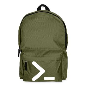 >_ OS Programm prompt - Rucksack - Olivgrün - Vorne