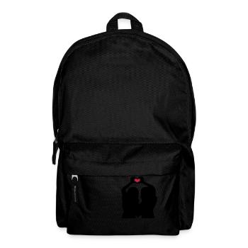Handherz Silhouette Girlfriends - Backpack - black - Front