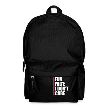 I dont care fact - Rucksack - Schwarz - Vorne