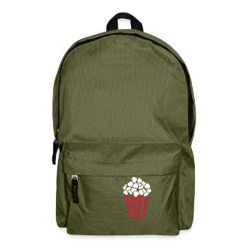 Popcorn Cube / Customizable Color / 2c - Backpack - olive green - Front