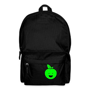 apfel smile - Rucksack - Schwarz - Vorne