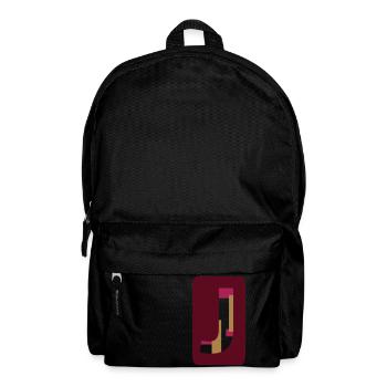 Letter J - Backpack - black - Front
