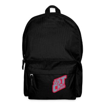 Just Chill Text Logo - Backpack - black - Front