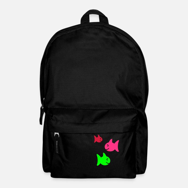fische - Rucksack - Schwarz
