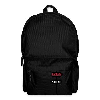 Bachata salsa sign - Backpack - black - Front