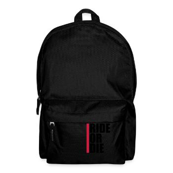 Logo rouge de la barre - Sac à dos - noir - Devant