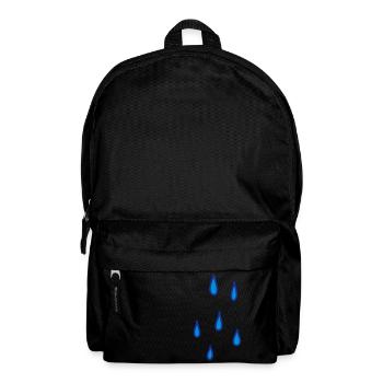 Goutte de pluie - Sac à dos - noir - Devant