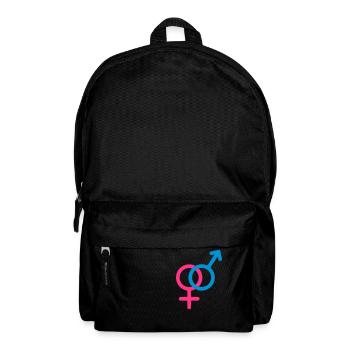 Male and Female Symbol - Backpack - black - Front