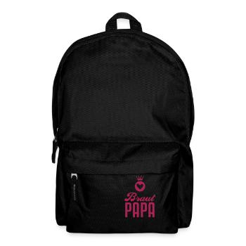 Braut Papa – Braut Vater – Hochzeit – 1C - Rucksack - Schwarz - Vorne