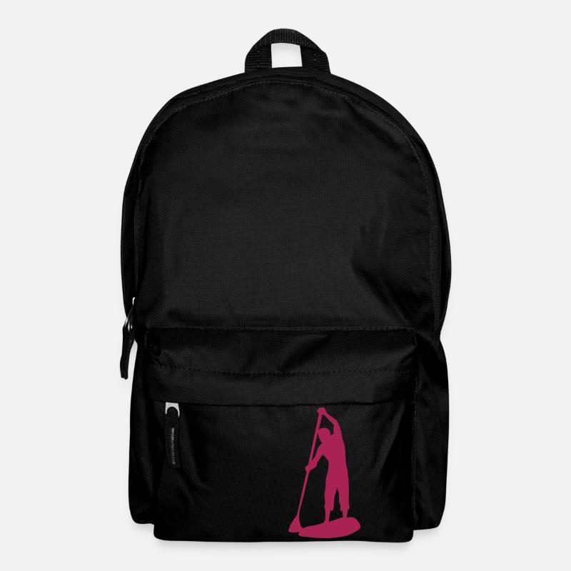 paddle board silhouette - Sac à dos - noir