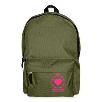 ich liebe dich - Rucksack - Olivgrün - Vorne