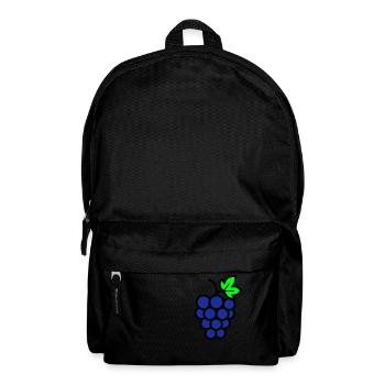 Weintrauben Comic - Rucksack - Schwarz - Vorne