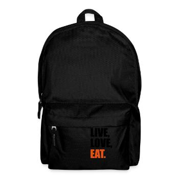 eat - Rucksack - Schwarz - Vorne