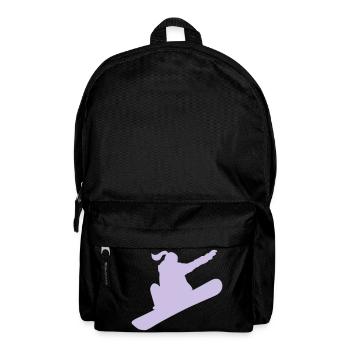 Snowboardgirl - weiss! - Rucksack - Schwarz - Vorne