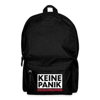Keine Panik Heuschnupfen - Rucksack - Schwarz - Vorne